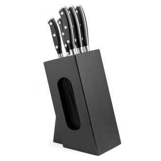 Sabatier Trompette Bloque spaghetti de 5 cuchillos Negro