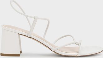 Charles & Keith Meadow Strappy Block Heel Sandals