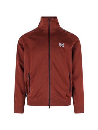 Needles Bordeaux Poly Smooth Butterfly Zip Jacket