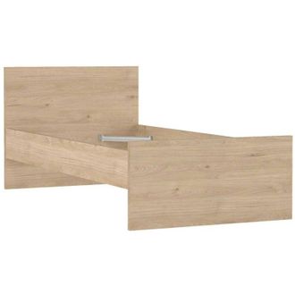Dmora Letto singolo Fanny, Sommier per camera da letto, Giroletto per stanza, Struttura porta materasso, 197x96 h80 cm, Rovere - Dmora