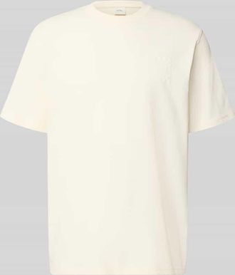 Les Deux T-Shirt mit Label-Print Modell Ben Goods in Offwhite, Gr&ouml;&szlig;e XXL