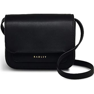 Radley London Trinity Square Mini Flapover Crossbody Bag in Black at Nordstrom Rack