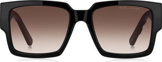Marc Jacobs Square Full Rim Sunglasses - Black
