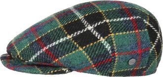 Lierys Harris Tweed Flat Cap Made in Italy Men Autumn Winter Green