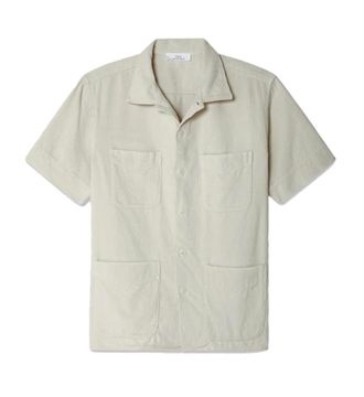 SAVE KHAKI UNITED Mens Cord Work Shirt In Ash