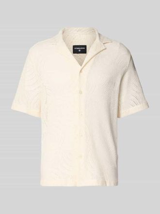 Strellson Regular Fit Freizeithemd mit 1/2-Arm Modell Cliro in Offwhite, Gr&ouml;&szlig;e XL