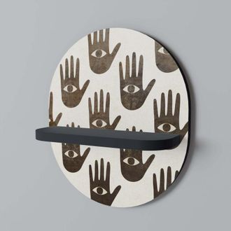 OEM Ver M&aacute;s Estante Ovalado Negro