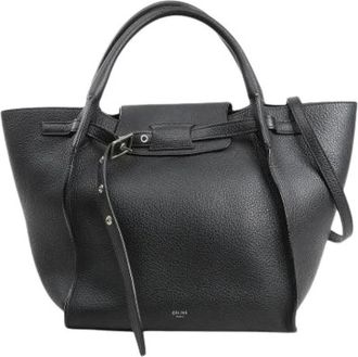 Celine Pre-owned Handbags, female, Black, Size: ONE SIZE Pre-owned Big Bag Small