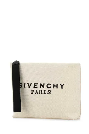 Givenchy Logo Clutch - Beige