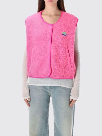 American Vintage Gilet imbottito in pile con scollo a girocollo e tasche