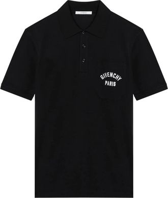 Givenchy Polo Shirts, male, Blue, Size: XL Front Pocket Polo