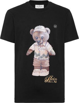 Philipp Plein Round Neck T-Shirt Teddy Beach