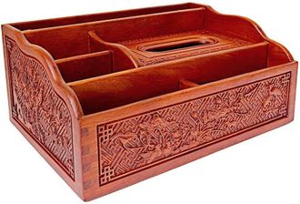 OEM Caja De Pa&ntilde;uelos De Madera Hecha A Mano, Caja De Almacenamiento Multifuncional, Caja De Pa&ntilde;uelos De Palisandro Tallada, Caja De Pa&ntilde;uelos Multifunciona