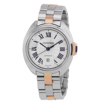Cartier Pre-owned Pre-owned Cartier Cle de Cartier Automatic Silver Dial Ladies Watch W2CL0004