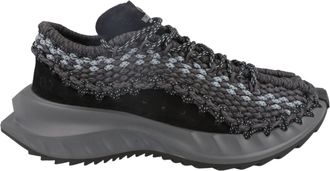 Valentino VLogo Suede Crochet Low-Top Sneakers