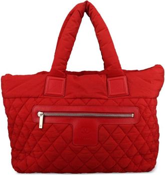 Chanel 2010 Coco Cocoon handbag - women - Calf Leather/Nylon - One Size - Red