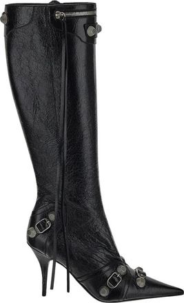 Balenciaga Stijlvolle Hoge Hoge Laarzen - Dames - Hoge Laarzen - Zwart - 38 EU - Schoenen