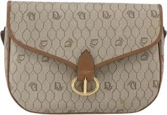 Dior Pre-owned Cross Body Bags, female, Beige, Size: ONE SIZE Pre-owned Vintage Shoulder Bag