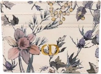 Dior Pre-owned Wallets, female, White, Size: ONE SIZE Pre-owned Leather Wallet