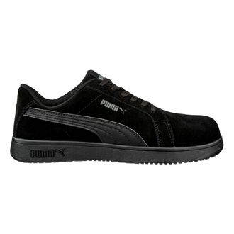 Puma Womens Puma Iconic Suede Low EH Black / Black / Black 640345