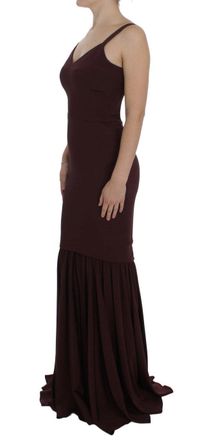 Dolce & Gabbana Womens Bordeaux Stretch Full Length Sheath Dress