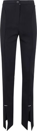 MUGLER Flared broek - Dames - Slim Fit Broeken - Zwart - S - Polyester - Broeken