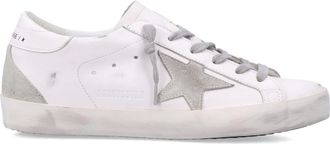 Golden Goose Super-star Bio White Womans Sneakers With Suede Star