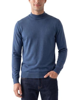 Raffi Jersey Mock Neck Sweater