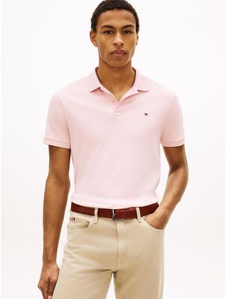 Tommy Hilfiger Mens Regular Fit Smooth Cotton Polo - Pink - XXXL