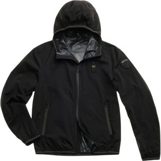 Blauer Jassen, Heren, Zwart, M, Nylon, Zwarte Windbreaker Jas voor Uitstapjes