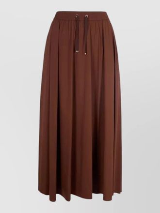 Herno nylon stretch skirt pleated design