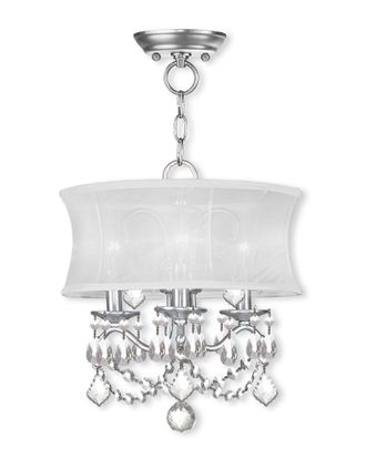 Livex Lighting Livex Newcastle 3-Light Bn Chain Hang/Ceiling Mount