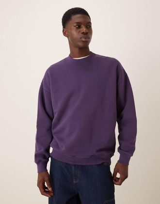 Abercrombie & Fitch Essential - Felpa viola
