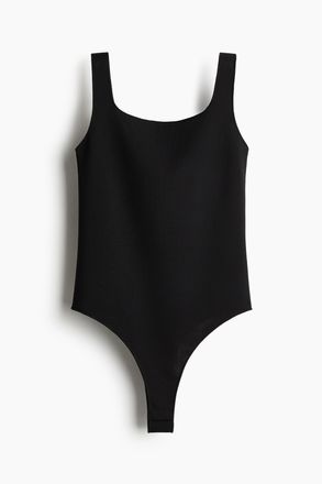 H&M Stringbody aus Interlock-Jersey - Schwarz
