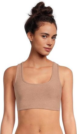 Beyond Yoga Spacedye Simplicity Long Line Medium Support Bra Womens Bra Desert Sand Heather : MD, Elastane/Polyester