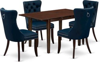 East West Furniture 5 Piece Kitchen Table Set