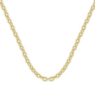 Pompeii3 14k Yellow Gold Womens 24 Chain Necklace 32 Grams 7.5mm Thick