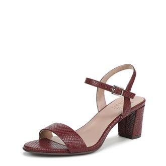Naturalizer Womens, Bristol Sandal, Cranberry Red Faux Leather, 8 UK