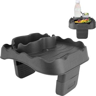 OEM Mesita Auxiliar Xiaoxin Whirlpool, Portavasos Ajustable Con 2 Soportes Para Vasos, Portavasos Antideslizante En Color Negro
