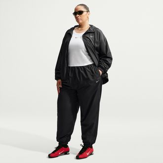 Nike Womens Nike Sportswear Mid-Rise UV Jogger Pants (Plus Size) in Black | IU8330-010