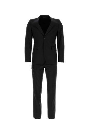 Prada Black Wool Blend Suit
