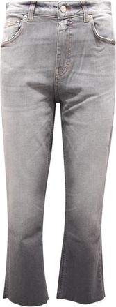 Department Five Hoge taille denim broek- Made in Italy - Dames - Flared Jeans - Zwart - W27 - Denim - Jeans