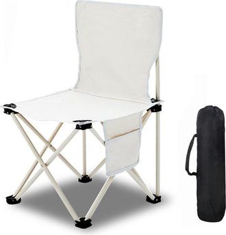 OEM Silla De Camping Port&aacute;til, Silla De Camping Plegable, Silla De Pesca, Silla Plegable Multifuncional Para Exteriores, 363657cm, Pesca, Blanca