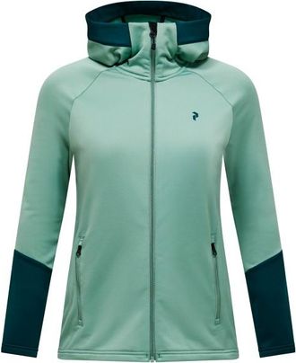 Peak Performance Rider Essentials Zip Hood Fleecejacke f&uuml;r Damen | t&uuml;rkis