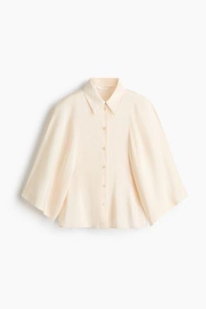 H&M Modal-blend Shirt in Cream at Nordstrom, Size X-Small