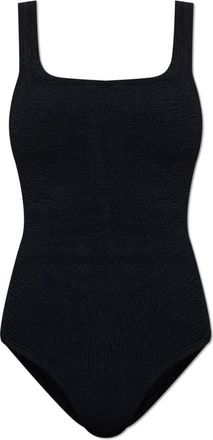 Hunza G Coverage Square Neck Swim - Dames - Badpakken - Zwart - ONE Size - Badmode