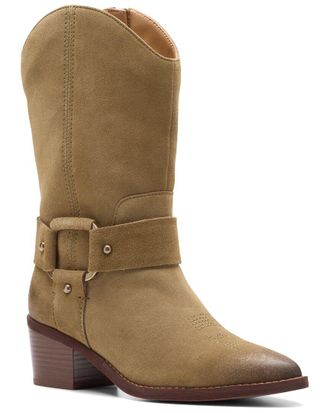 Clarks Morzine Rise Suede Cowboy Boot