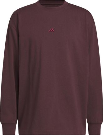 adidas Single Jersey T-Shirt Asia Sizing Shadow Maroon KR2097
