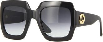 Gucci Ladies Black Square Sunglasses GG0053S 001