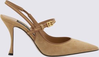 Dolce & Gabbana Beige Leather Pumps